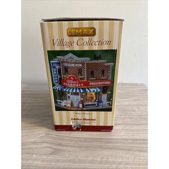 Lemax Harvard Crossing Lighted Albee's Pharmacy 2007 See Discription - Picture 9 of 10